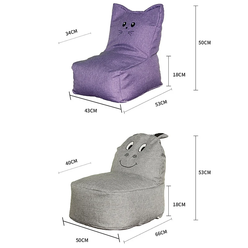 Милый детский диван-мешок с мультипликационным рисунком, наполнители EPS, детский диван, детский стул, диван, небольшой диван, мебель в детскую шапочку