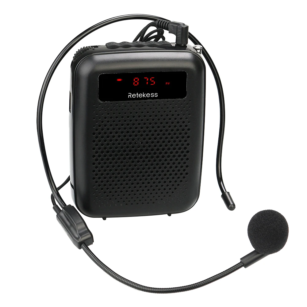 

Multifunctional Voice Amplifier Speech High Power With FM Radio Portable Rechargeable Wired Loudspeaker For Retekess PR16R