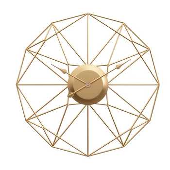 

50cm Retro Style Iron Artisitc Ornament Silent Wall Clock For Living Room Decor 2019 New Arrival Hanging Clock Home Decoration