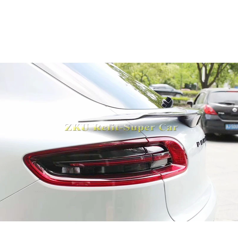 Задний спойлер из углеродного волокна, задний спойлер, крыло багажника для Porsche Macan