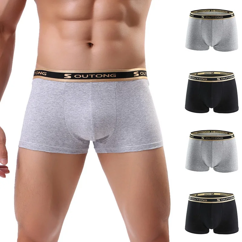 

2020 Men Underwear Boxers Cotton Soft Low Waist Underpants Breathable Cueca Boxer Para Hombre Sexy Men Shorts Calzoncillo Hombre