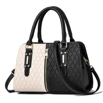 

Fashion For Luxury Handbags Women'S PATCHWORK Bags Designer 2020 Crossbody Pu Leather Black Soft Washed Messenger Flap Bag