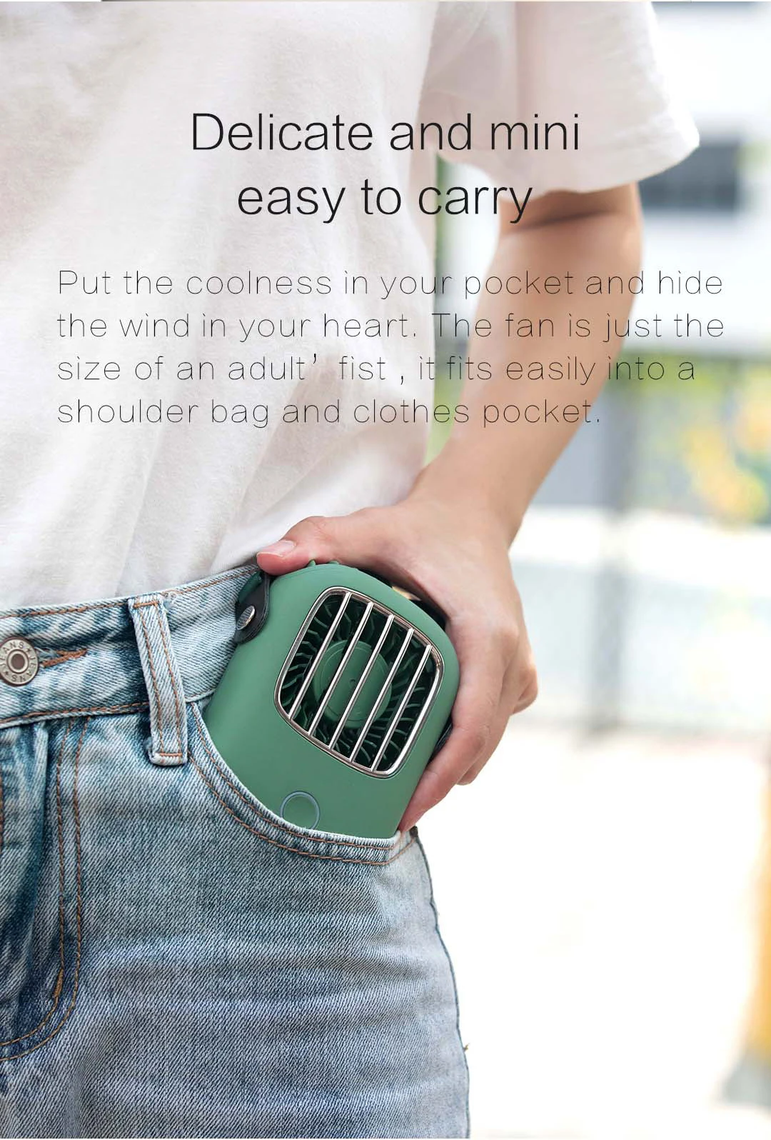 Gadgetoo Totu Portable Hanging Neck Fan Mini Pocket Air Cooling Fan