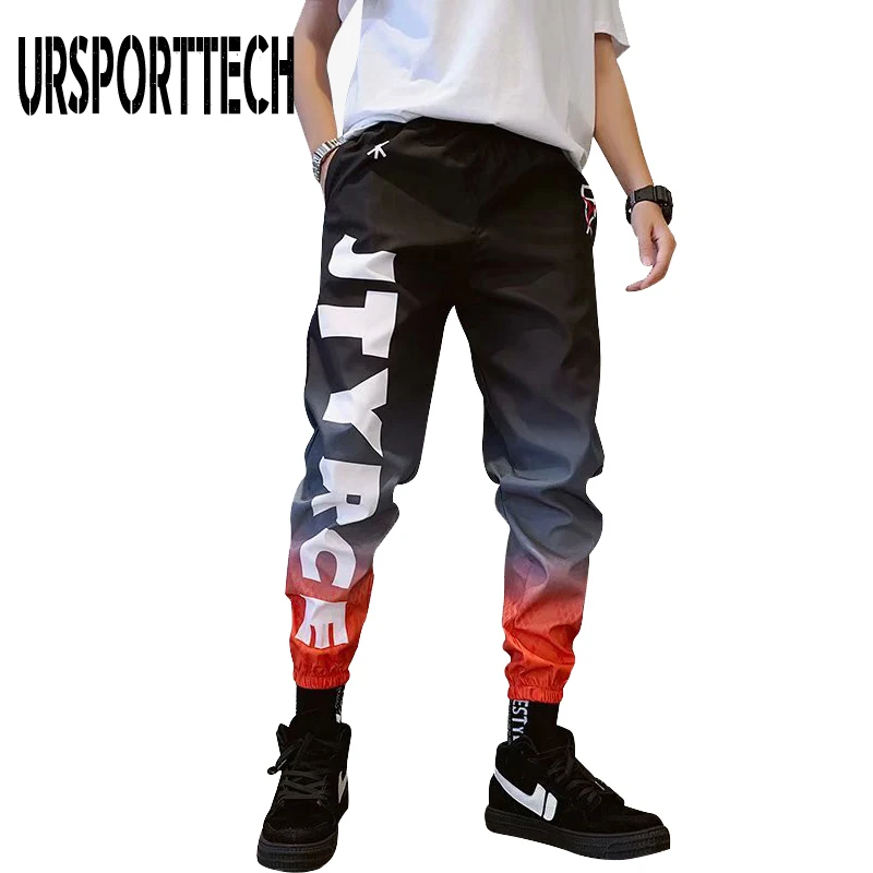 2020 Streetwear Hip hop Joggers Pants Men Loose Harem Pants Ankle Length Trousers Sport
