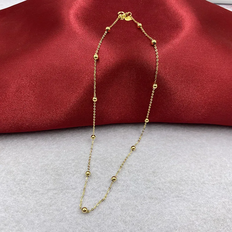 Sinya Classical 18k gold beads Star family design necklace choker for women ladies Mom girls best gift New arrival