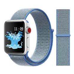 ThorMax Цвета нейлон спортивная петля запасное Группа для Apple Watch 4 серии 4 1/2/3 Легкий мягкая плетёная ремень 38/42 мм 40 мм 44 мм