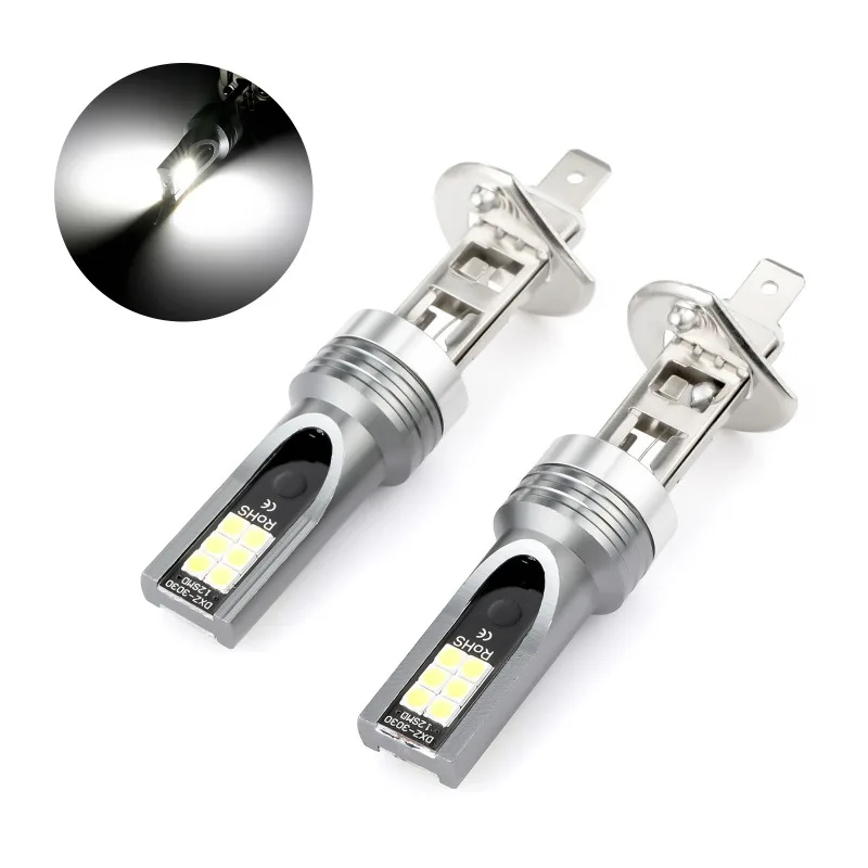 

2pcs H1 H3 H4 H7 H11 H8 LED Car Lights Bulbs 9005 HB3 9006 HB4 White Fog Lamps 6000K 12V Driving Lamp