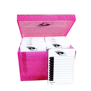 

Large Capacity 10 Layers Lashes Display Stand Organizer Box False Eyelashes Glue Pallet Eyelash Extension Makeup Tool Eyelash St