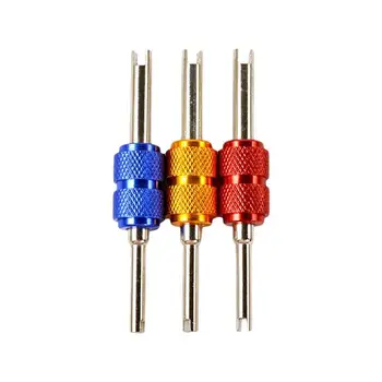 

3Pcs Auto Car Air Conditioning Valve Cores Remover Wrench Aluminium Alloy Automobile Valve Core Remove Screwdriver (Colorful)
