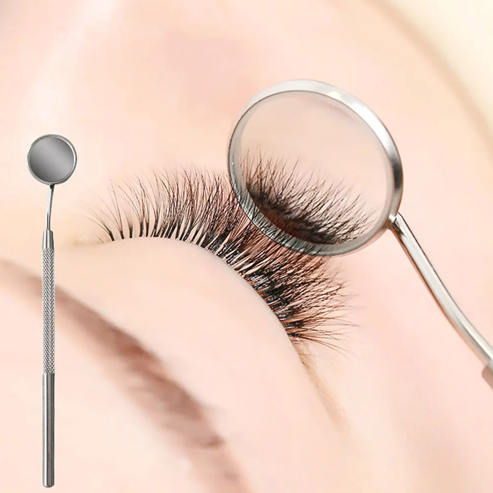 1 шт. нержавеющая сталь проверки зеркало для наращивание ресниц портативное