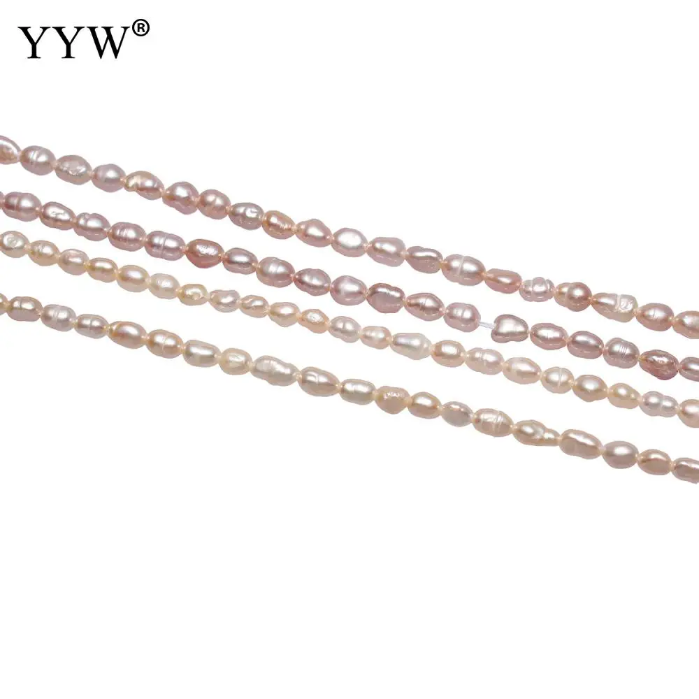 2-4mm Loose Pearl Beads Natural Cultured Baroque Freshwater Pearl Beads Nuggets Pearls Beads Jewelry 0.8mm 14.5-15 Inch