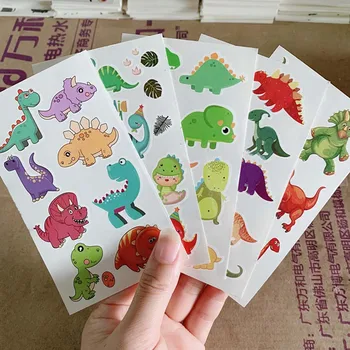 

10 Sheets Dinosaur Makeup Temporary Tattoo Sticker Cute Fake Tatoo Flash Tatto Waterproof Small Body Art For Children
