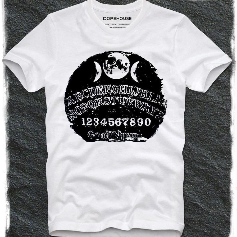 T Shirt Grunge Ouija Board Satanism Occultism Lucifer Satan Satanic Church Of Anton Lavey Goth Gothic | Мужская одежда