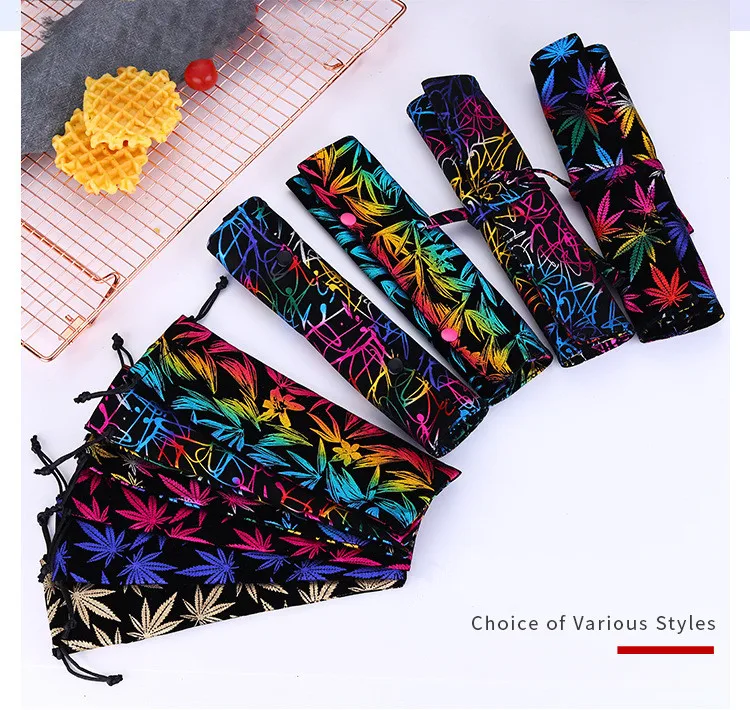 2019new Stainless Steel Cutlery Portable Cutlery Set Chopsticks Spoon Fork Reusable Straw and Portable Dinnerware Bag for Travel