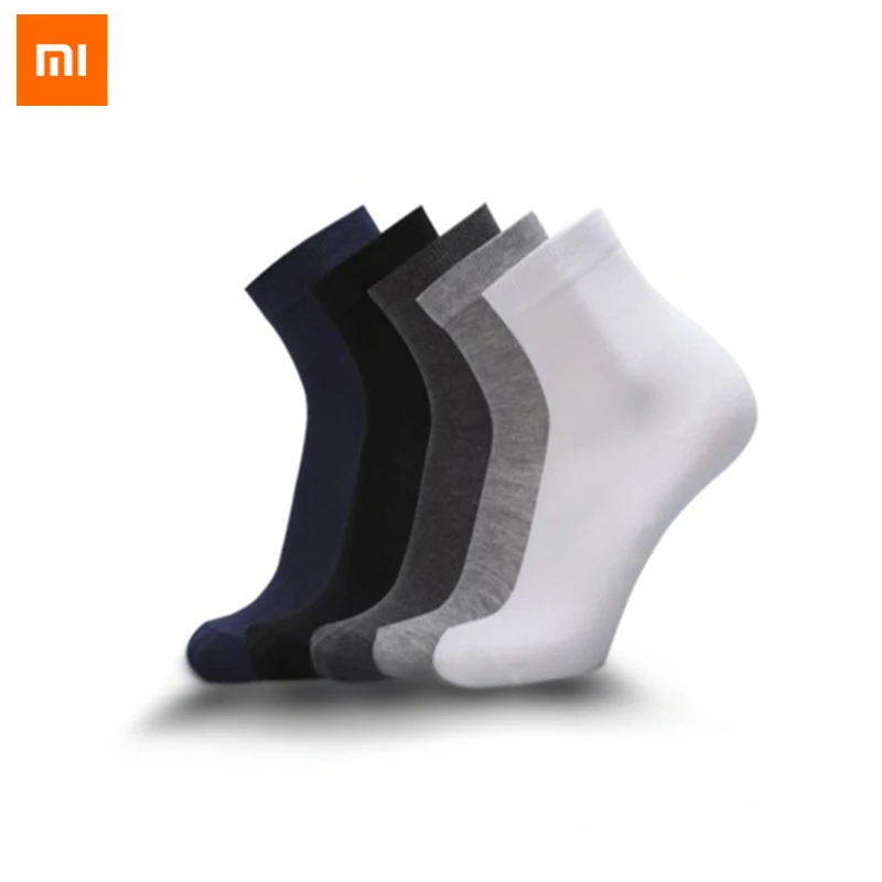 5 шт. новые Xiaomi осень зима влаги фитиль-носок хлопковые носки размера плюс черные деловые мужские носки дышащие для мужчин