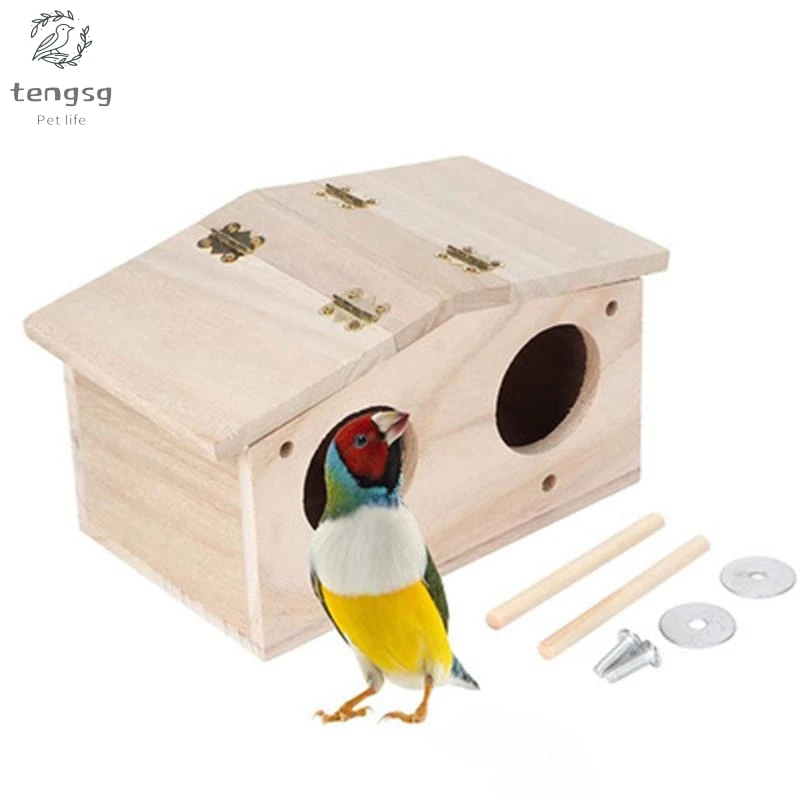 

Bird nest bird cage breeding box bird nest solid wood bird nest outdoor bird nest wooden bird house outdoor parrot nest