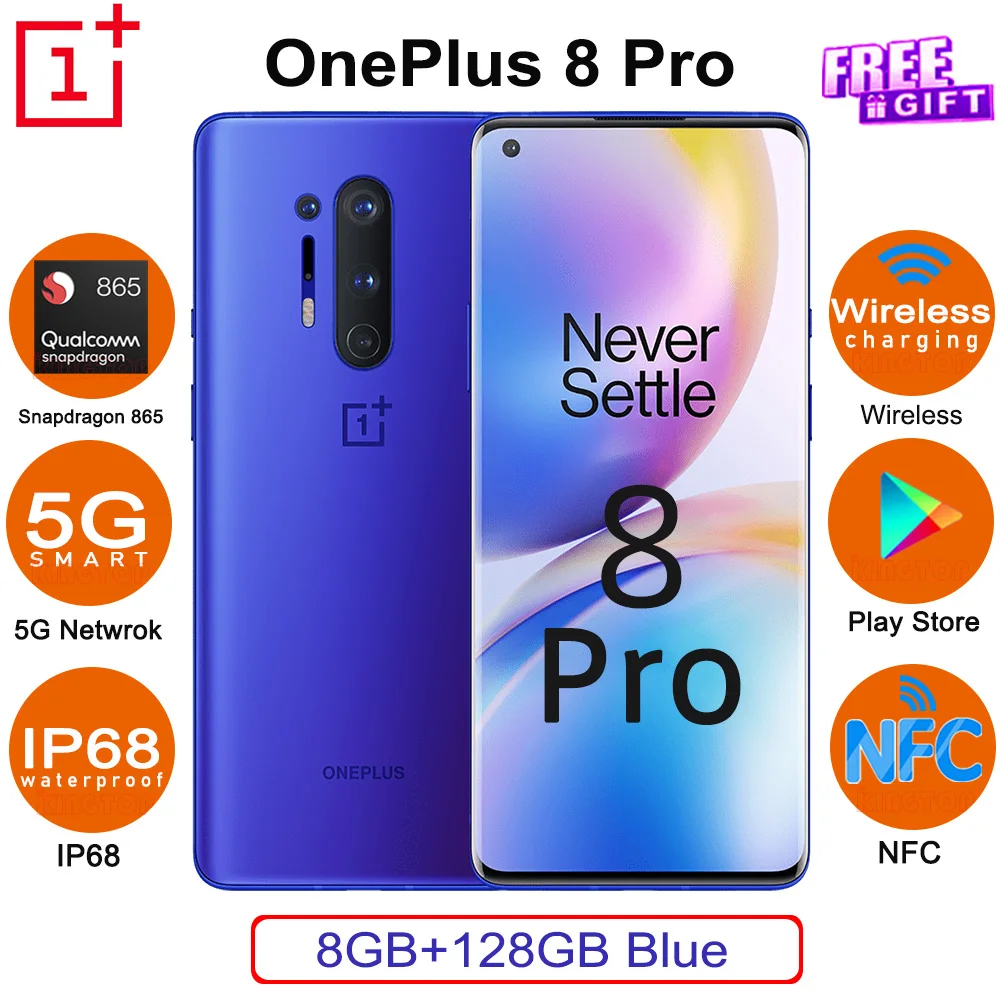 Смартфон OnePlus 8 Pro телефон с глобальной прошивкой экран 120 дюйма 6 78 Гб ПЗУ