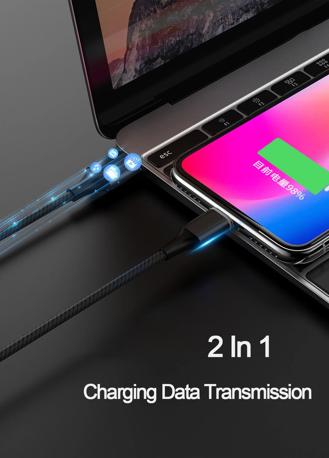 Магнитный зарядный кабель Micro usb type C, светодиодный, для iPhone, huawei, samsung, Android, мобильного телефона, 3 А, магнитный шнур для быстрой зарядки