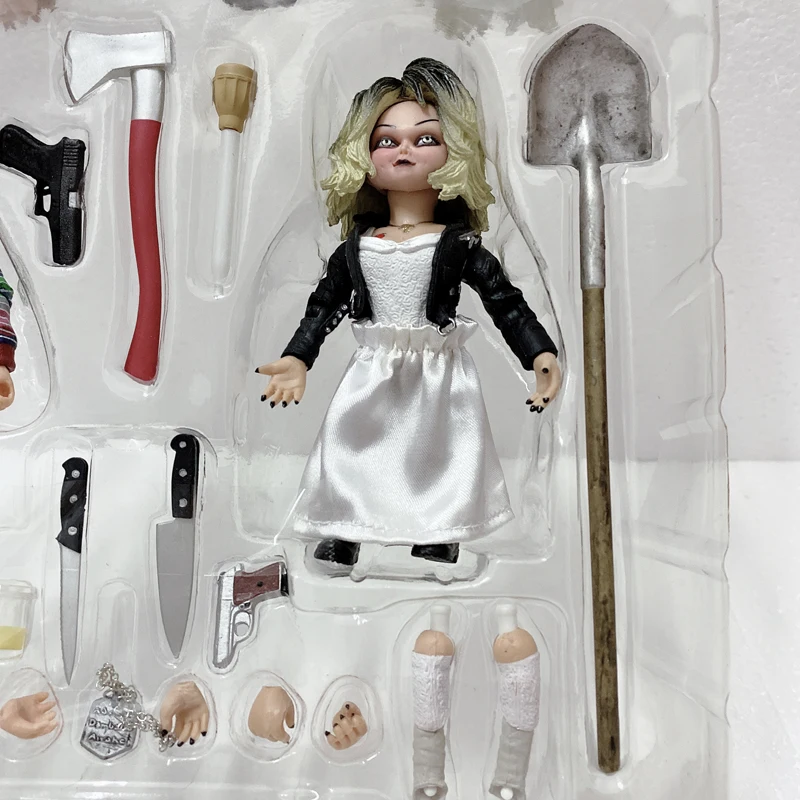 Фигурки NECA Bride Of Чаки Ultimate Тиффани фигурки счастливые из ПВХ экшн страшные