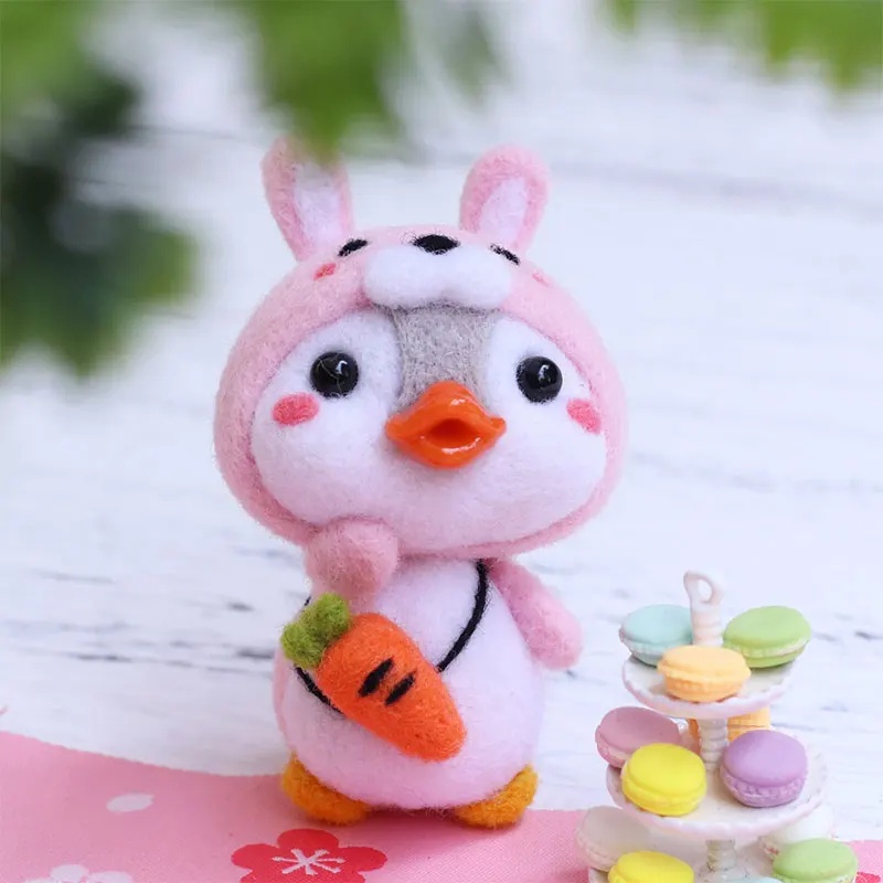 Material Package 7 LMDZ 1 шт. милая игрушка кукла из шерстяного войлока, ручная работа, милые животные, шерсть для валяния, не обработанная шерсть, войлок, сделай сам, упаковка - Color: Material Package 7