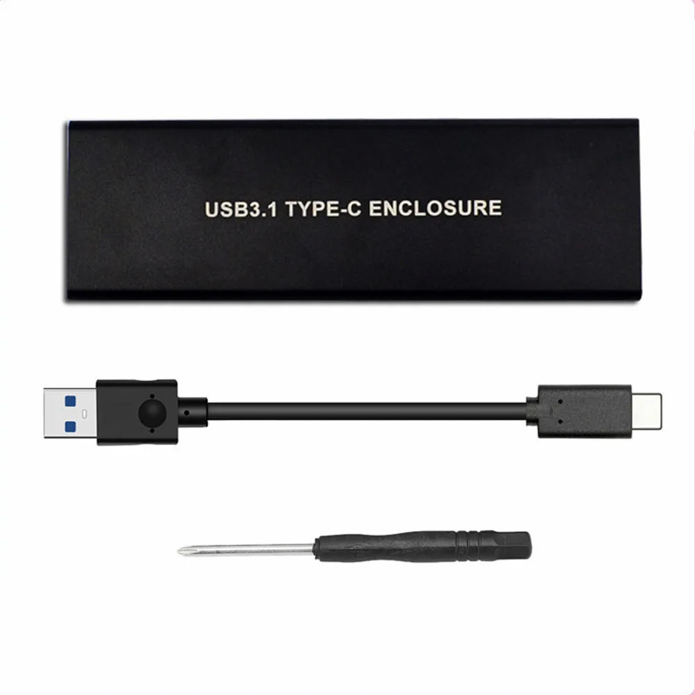 Adaptador USB3.1 a m2 NVMe conector de ordenador de sobremesa Delgado carcasa HDD caja móvil tipo C