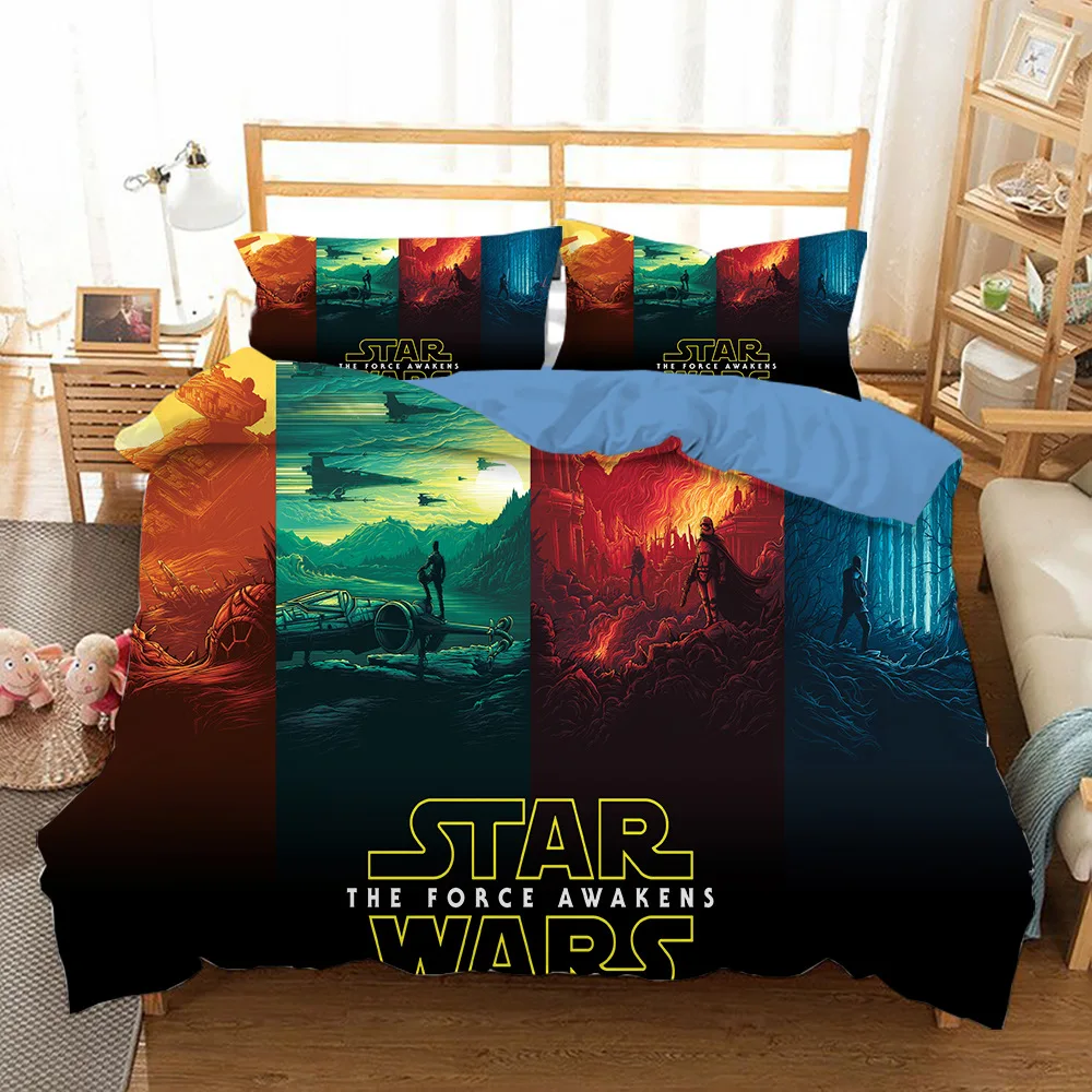 Star Wars 3D Bedding Set Unique Design Quilt Cover Twin Full Queen 