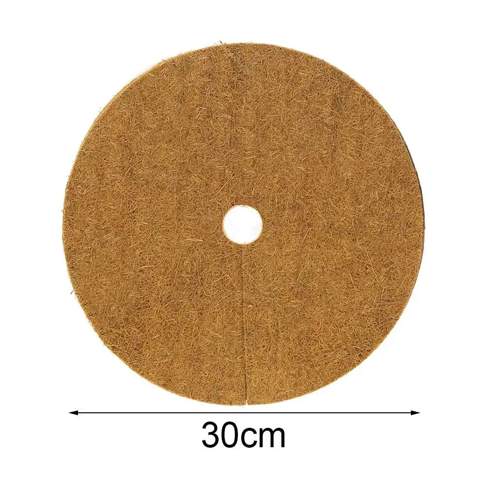 10PCS Coconut Coir Fiber Liner Coconut Liner Rings Coconut Liner Mulch Mat For Weed Control Plant Cover Flower Pot Pad