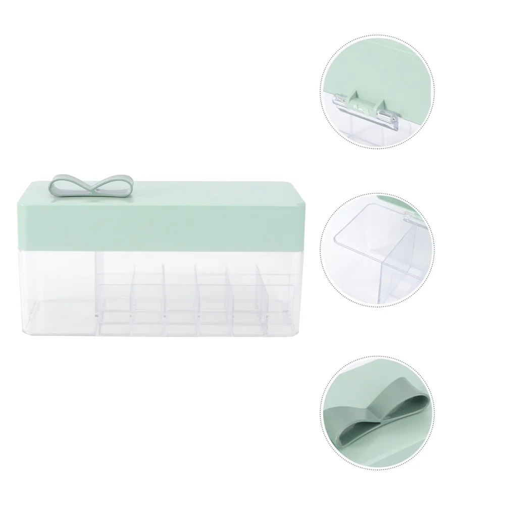 

1Pc Lipstick Box Dust-proof Storage With Lid Dividers Holder Container Lipgloss Box Organizer for Cosmetics