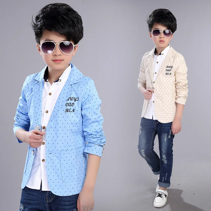 Boys Formal Coats New Spring Autumn Kids Jackets for Boy 4 5 6 8 10 12 14 Year Toddlers Children Teens Top Clothes