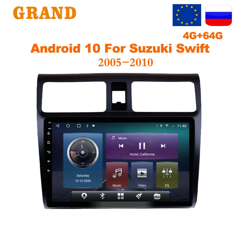 GRAND 2 Din Car Radio Android 10 For Suzuki Swift 2005 2006 2007 2008 2010 GPS Navigation Autoradio Multimedia Player 4G 2din|Car Multimedia Player| - AliExpress