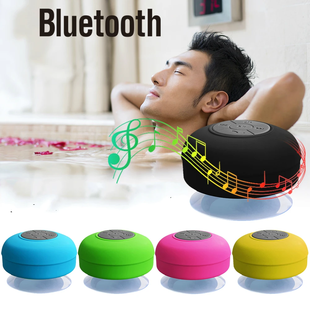 

Mi-ni Wireless Bluetooth Speaker Hands Free Waterproof Car Bathroom Office Beach Stereo Subwoofer Music Loudspeaker With Suction