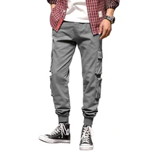 FAVOCENT, осень, мужской комбинезон, уличная одежда, штаны для бега, мужские, много карманов, большой размер, Свободные повседневные брюки, мужские спортивные штаны