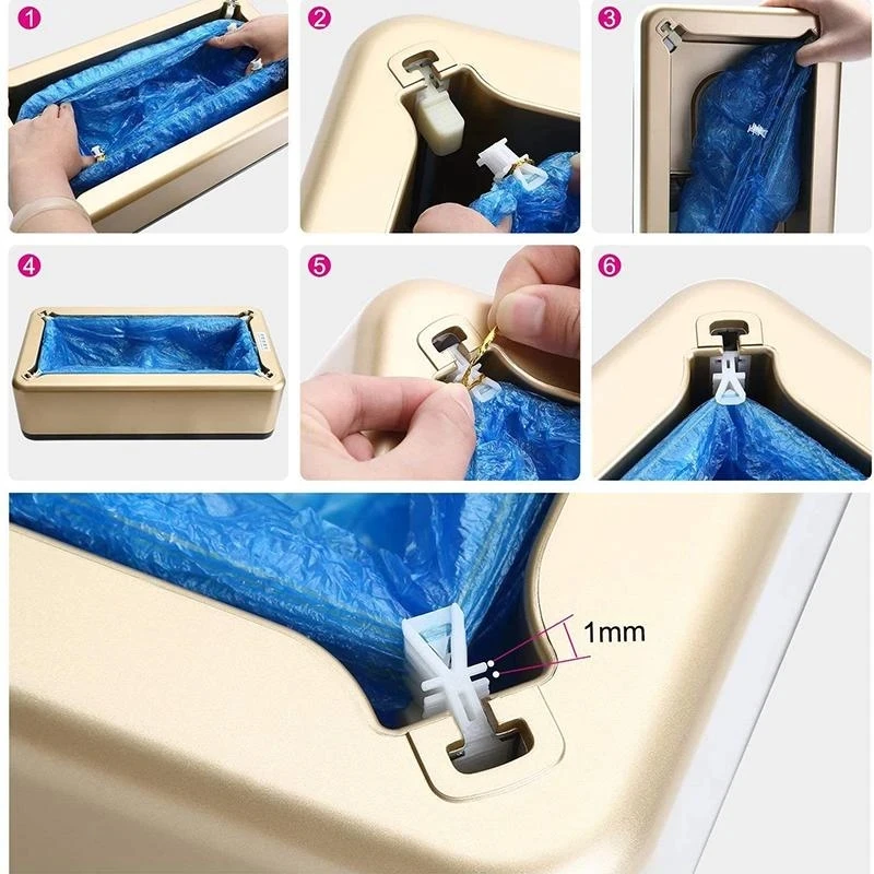 Disposable T Buckle Shoe Cover for Automatic Dispense Machine Home Office PE Dustproof and Waterproof Boot