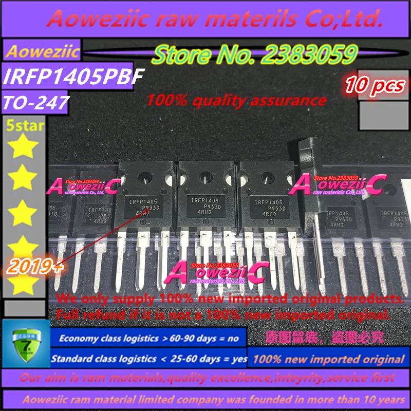 Aoweziic 2019 + 100 новый импортный оригинальный IRFP1405 IRFP1405PBF TO 247 N канал МОП полевой