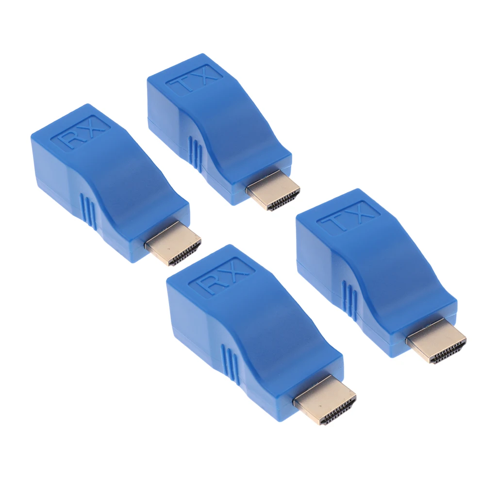 2 пары HDMI 1080P 30M удлинитель через Ethernet LAN CAT5 адаптер для сетевого кабеля