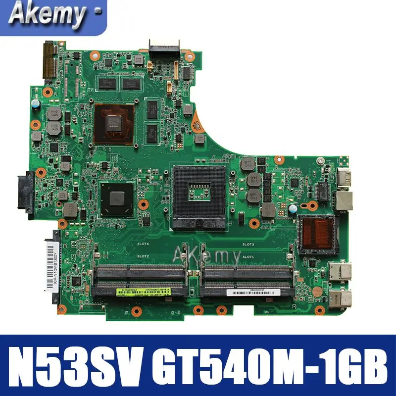 Amazoon N53SV материнская плата для ноутбука For Asus N53SN N53SM N53S N53 тест оригинальная GT540M
