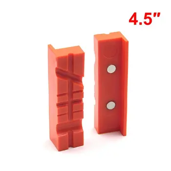 

Practical Magnetic Padded Jaw Rubber Metal Vise Protection Strip ABS Bench Vise Protector Accessories 4.5/6inch