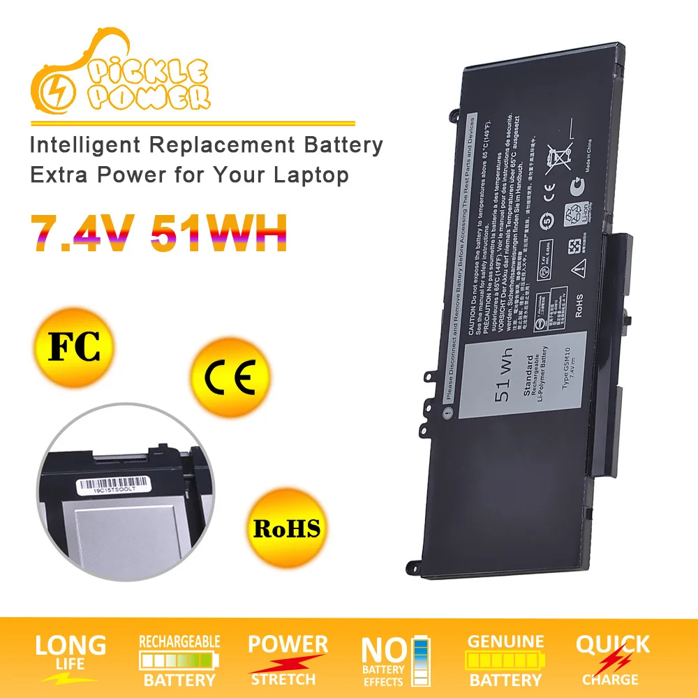 Аккумулятор G5M10 для ноутбука DELL Latitude E5450 E5550 7 4 дюйма 8V5GX R9XM9 выход C2 1KY05-SIKER 15 6 в 51 Вт