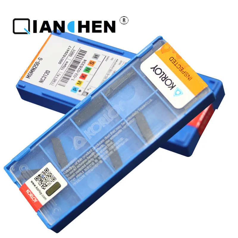 Оригинальные Корея KORLOY MGMN250-G NC3120 MGMN300-04-R PC5300 MGMN400-02-L PC5300(10 шт./лот) резец для внутренней обточки вставки