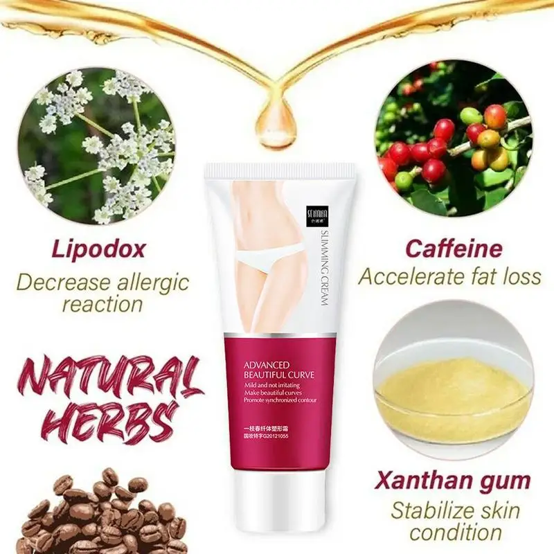 Эффективный крем для похудения 60 г Антицеллюлитный удаления жира сжигания ног
