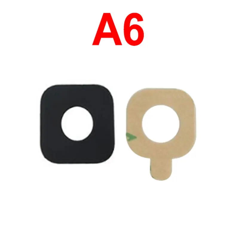A6--Glass Lens Для samsung Galaxy A6 A600 A600F A6 Plus A6+ A605F A605 корпус телефона задний объектив задней камеры держатель Крышка - Цвет: A6--Glass Lens