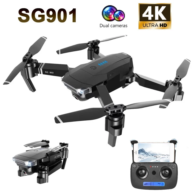 

SG901 RC Drone 4K/1080P HD Camera WiFi FPV Professional Optical Flow Foldable Camera Drone RC Quadcopter