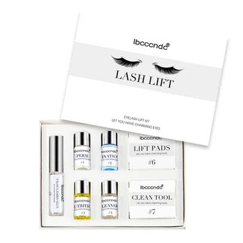 

Ibcccndc 7Pcs/Set Eyelash Perming Kit Lash Lifting Curling Pads Fixation Nourishing Agent Eyelash Glue Lash Perm Rod TSLM1
