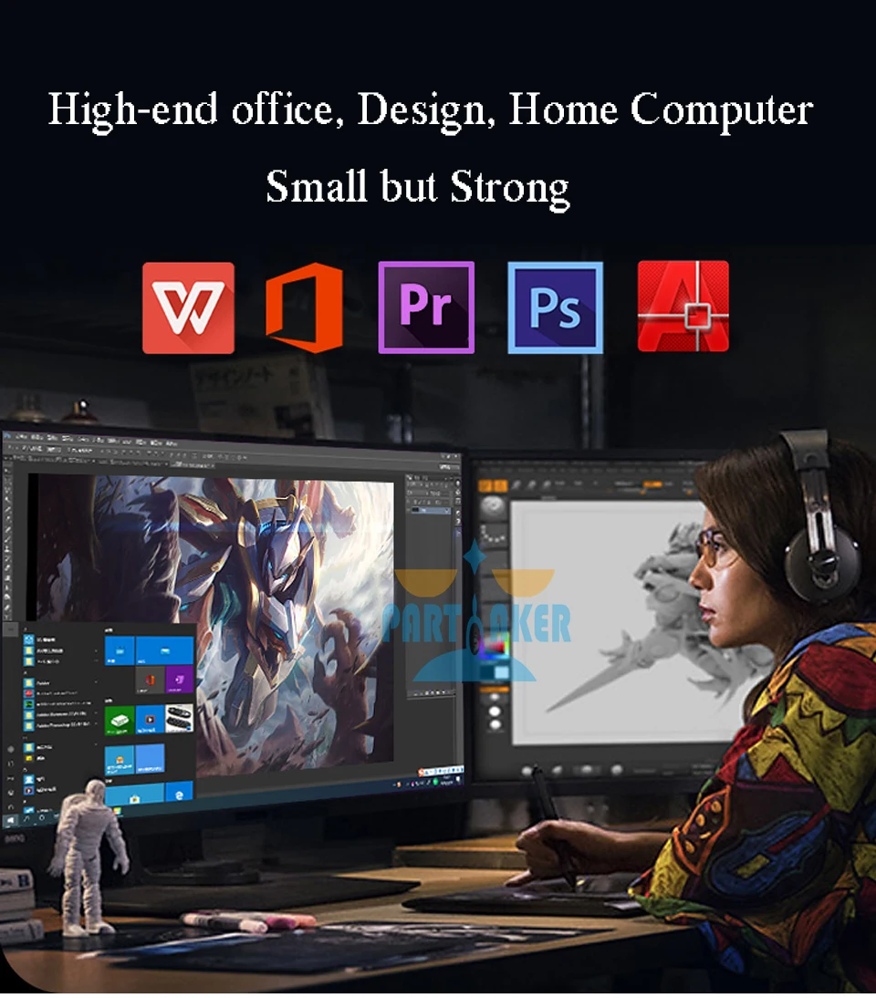 High-Performance Dual LAN Gaming Mini PC with Xeon E Processors, DDR4 Memory, M.2 NVMe, Windows 10/Linux, 4K HTPC, HDMI, DP, and WiFi Connectivity. Description Image.This Product Can Be Found With The Tag Names Barebone Mini PC, Computer Office, Dual lan gaming mini pc