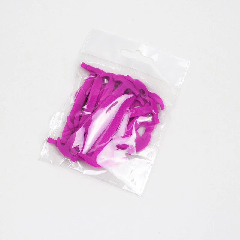 12pcs-Rose red 12 шт/16 шт силиконовые шнурки эластичные шнурки для обуви для детей и взрослых Модные беговые кроссовки для бега шнурки для ленивых шнурков - Цвет: 12pcs-Rose red