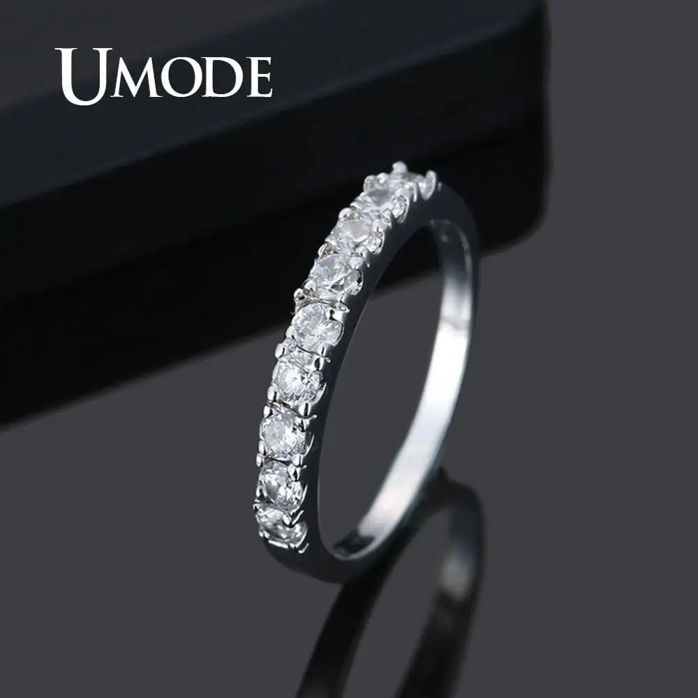 UMODE модное обручальное кольцо Вечность Роскошные обручальные кольца с