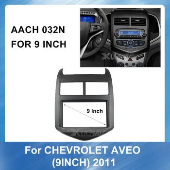 

Car DVD Frame Audio Fitting Adaptor Dashbord Trim Panel 9" For Chevrolet AVEO SONIC 2011 Frame Mount Kit Trim Panel Accessories