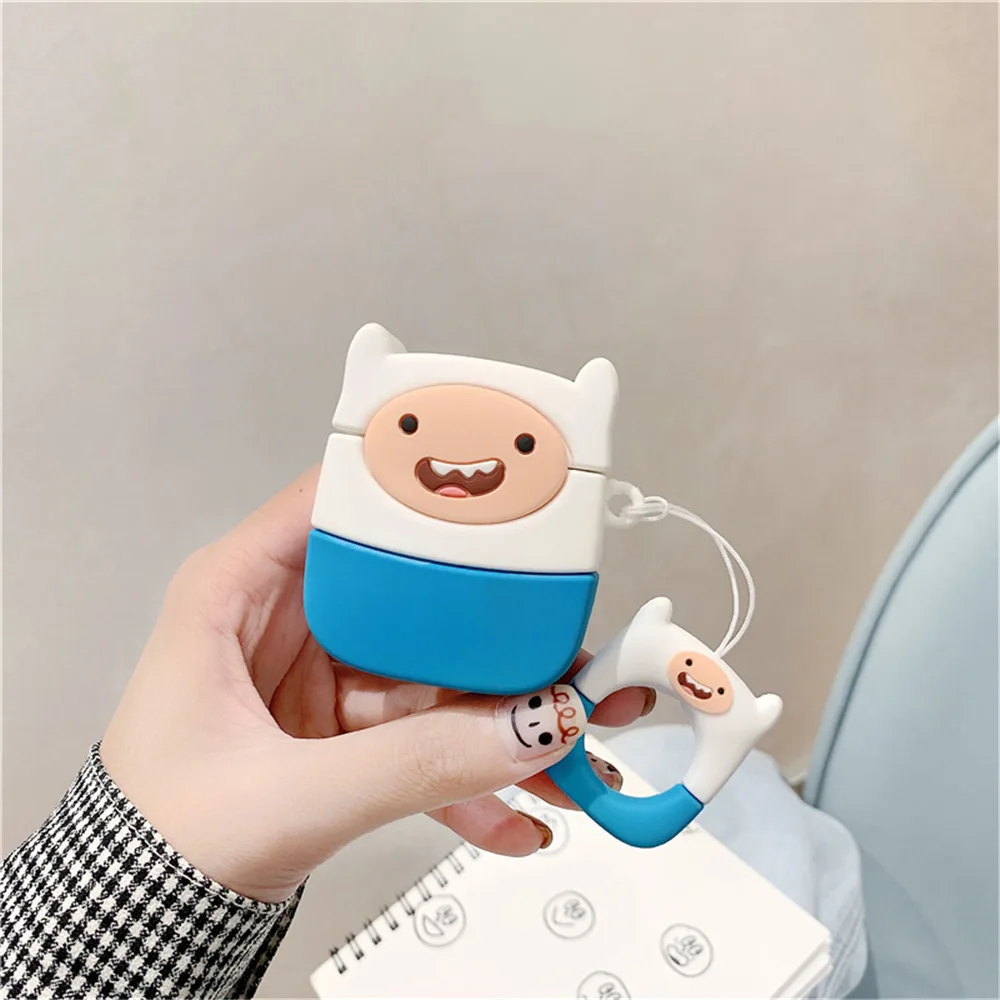 For AirPod 2 1 Чехол для наушников для AirPods, силиконовый чехол, милый мультяшный мягкий чехол для наушников для Apple AirPods, чехол для наушников, 3D аксессуары в виде мишки, коробка - Цвет: For AirPod 2 1