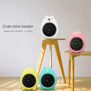 

HOT SALE 400W Mini Portable Electric Air Fan Heater Electric Wall Heater Mini Portable Plug-in Personal Space Warmer for Indoor
