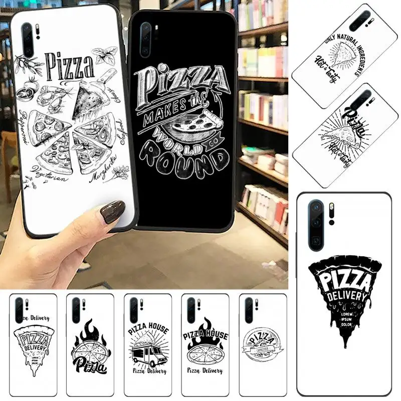 

Pizza food art pattern Phone Case For Huawei P 9 8 10 40 Mate 30 Honor 8 8A 20 20s 9x nova 6se 5t Y9s PSMART lite pro 2017